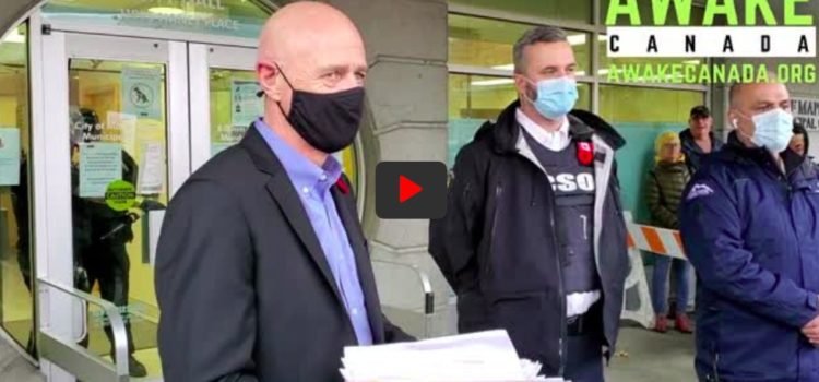 November 9, 2021 – Action4Canada & Awake Canada Serves Maple Ridge Mayor with Notices of Liability